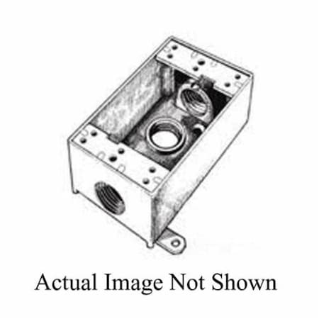 Mulberry Box Cover, 1 Gang, Die-Cast Zinc, Single Receptacle Cover Type 30505